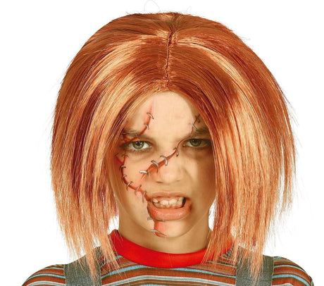 Kids Fancy Dress 48017 Child Killer Doll Chucky Style Wig