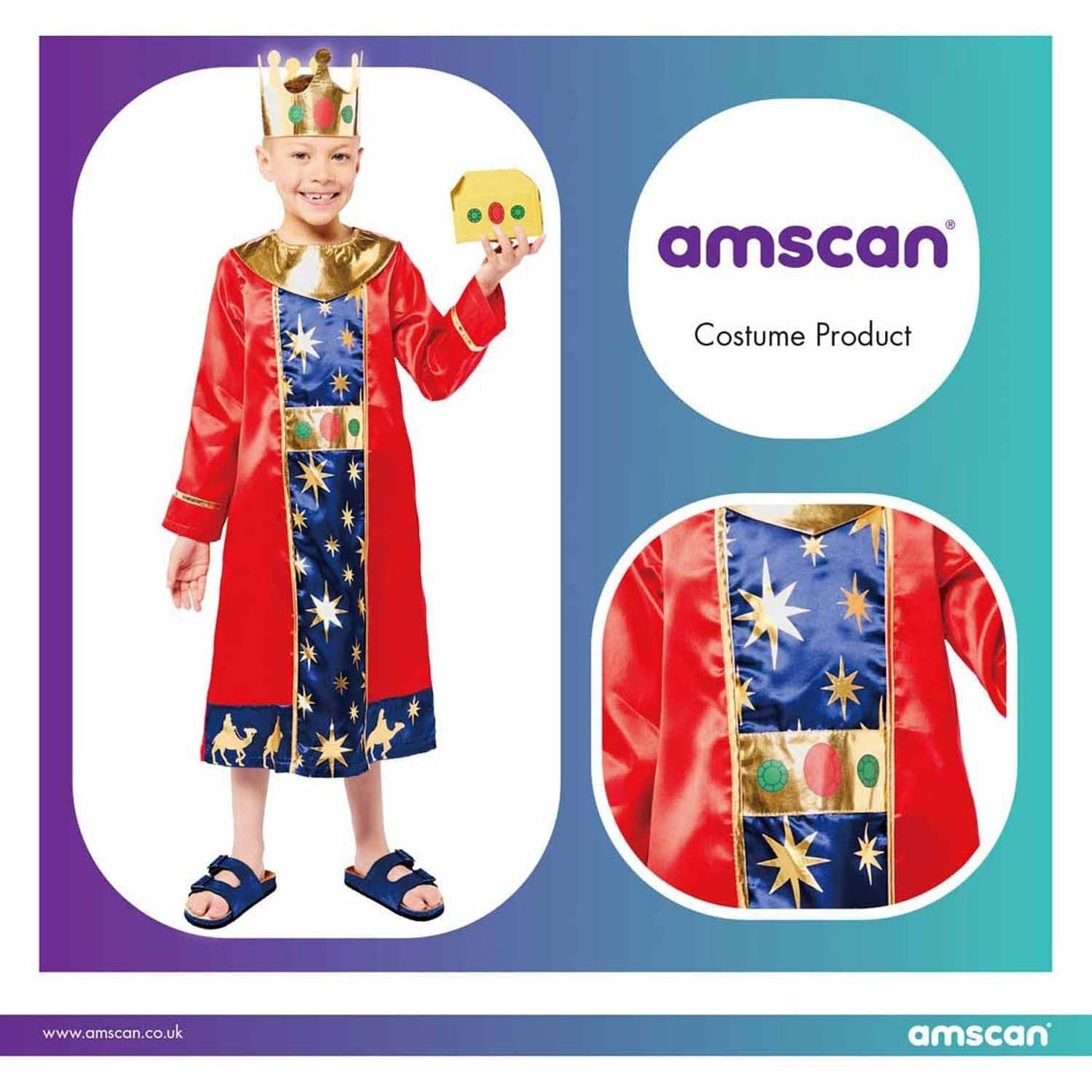 Kids Fancy Dress 9912343 Child Nativity Wise Man Child Costume - 8-10 Years