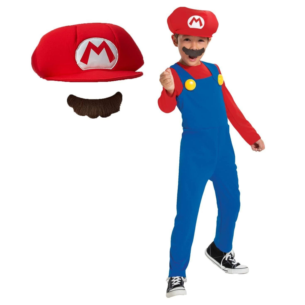 Kids Fancy Dress 1752HO01 Child Officially Licensed Super Mario Costume - M