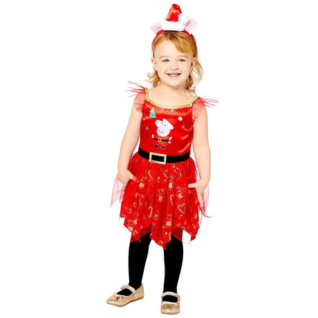 Kids Fancy Dress 9908566 Child Peppa Pig Costume Christmas Dress - 4-6 Years