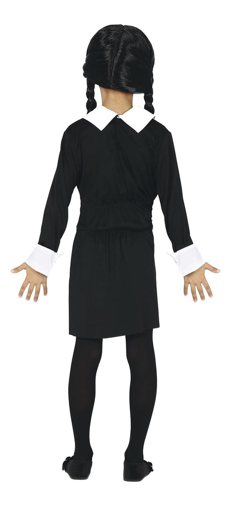 Kids Fancy Dress 83500 Child Spooky Girl Wednesday Addams Costume - 5-6 Years