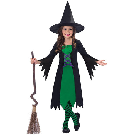 Kids Fancy Dress 9905089 Child Wicked Witch Costume - 4-6 Years