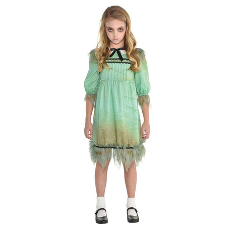 Kids Fancy Dress 9904704 Childs Frightening Creepy Girl Halloween Costume - 10-12 Years