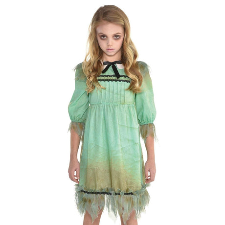 Kids Fancy Dress 9904702 Childs Frightening Creepy Girl Halloween Costume - 6-8 Years