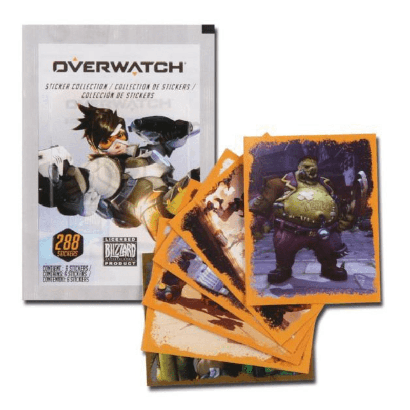 Overwatch FULL STICKER BOX Overwatch Blizzard Sticker Packs 50 X Stickers Packs- Collectible Set