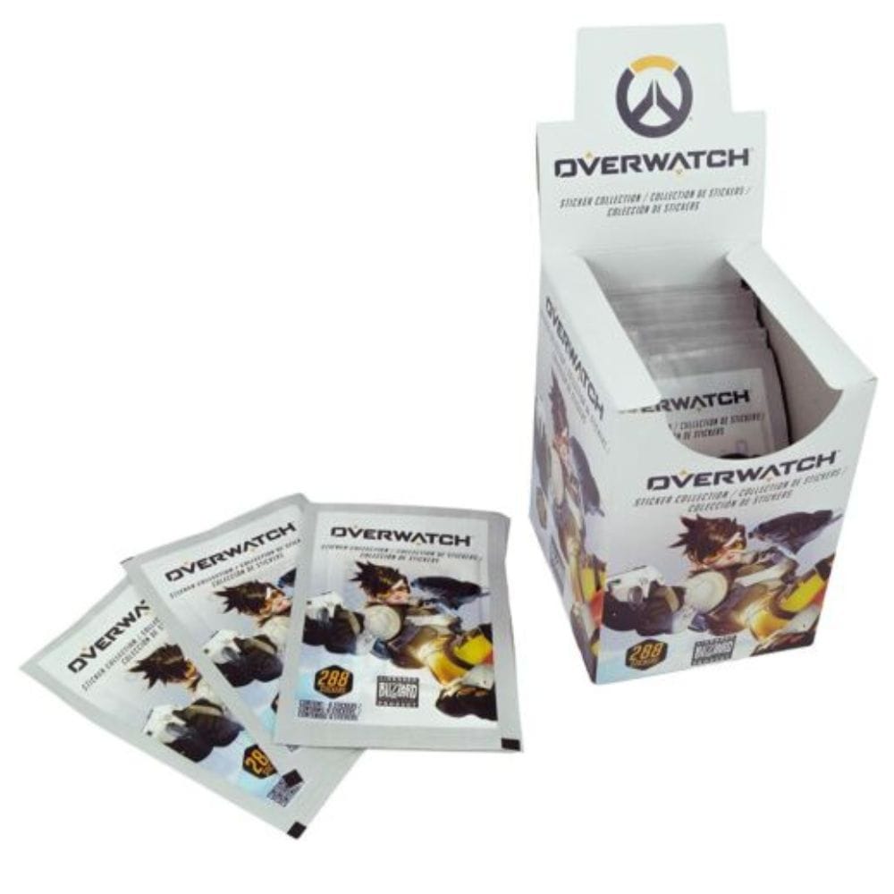 Overwatch FULL STICKER BOX Overwatch Blizzard Sticker Packs 50 X Stickers Packs- Collectible Set