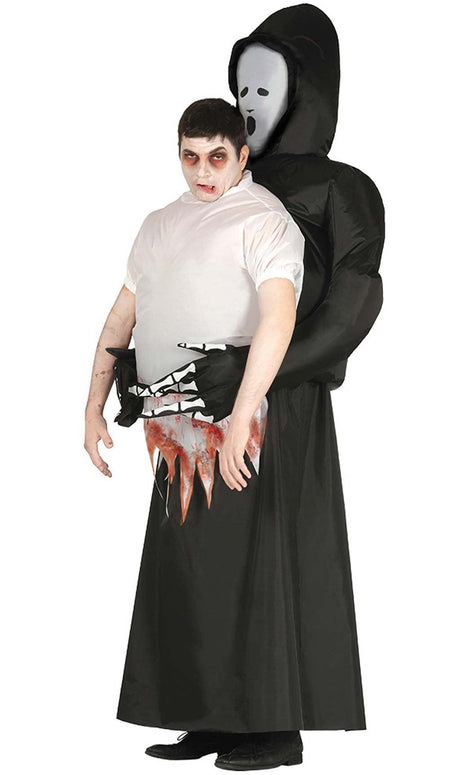 Mens Fancy Dress 88025 Adult Death Carry Me Inflatable Halloween Costume - L