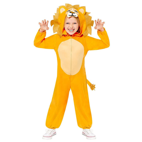 CLICKK Home Store 9910079 Amscan Child Lion Onesie - 10-12 Years