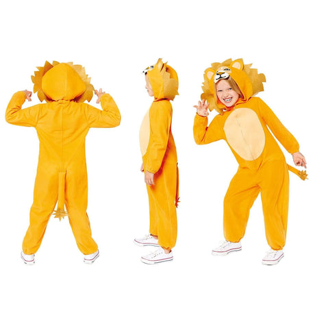 CLICKK Home Store 9910079 Amscan Child Lion Onesie - 10-12 Years