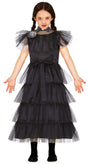 Kids Fancy Dress 81186 Child Addams Family Inspired Wednesday Costume - 10-12 Years