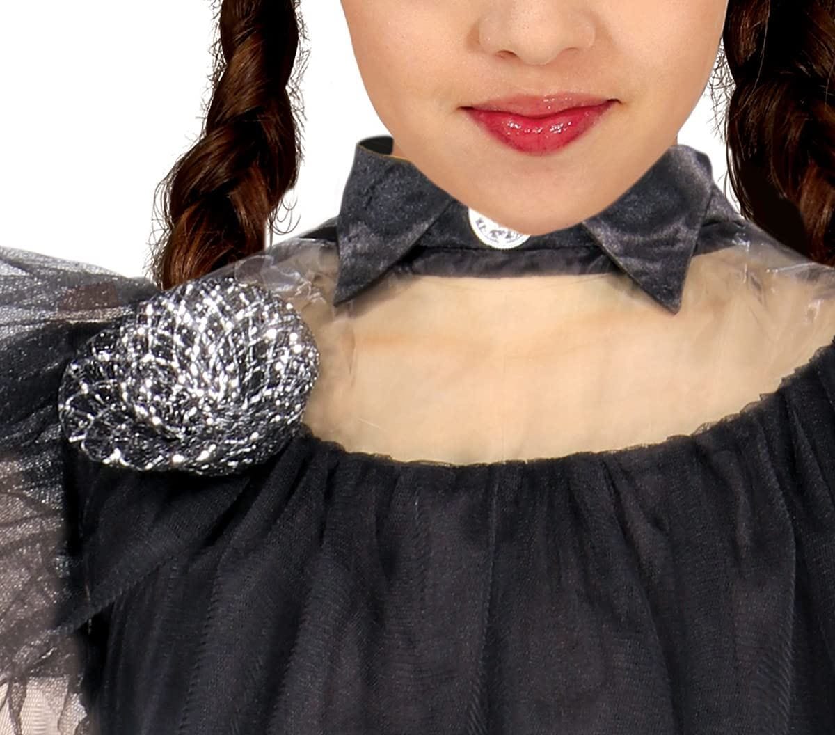 Kids Fancy Dress 81186 Child Addams Family Inspired Wednesday Costume - 10-12 Years