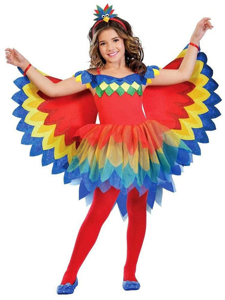 CLICKK Home Store 9903519 Child Deluxe Dancing Parrot Costume 7-8 Years