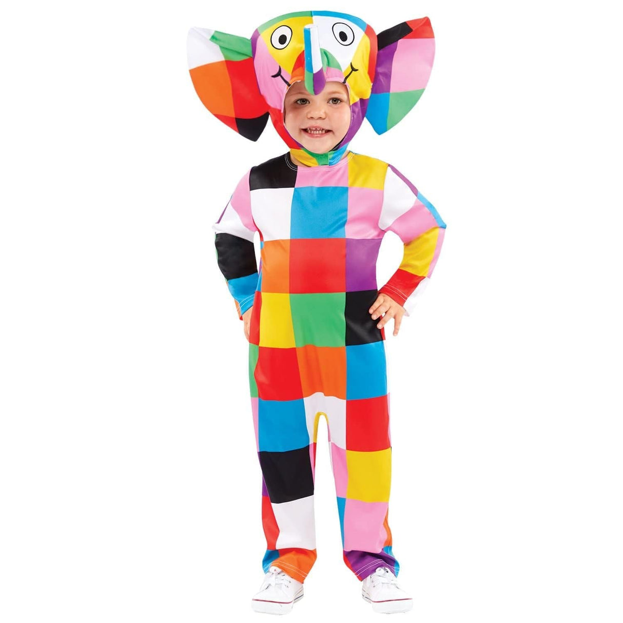 CLICKK Home Store 9913342 Child Elmer the Elephant Costume - 3-4 Years