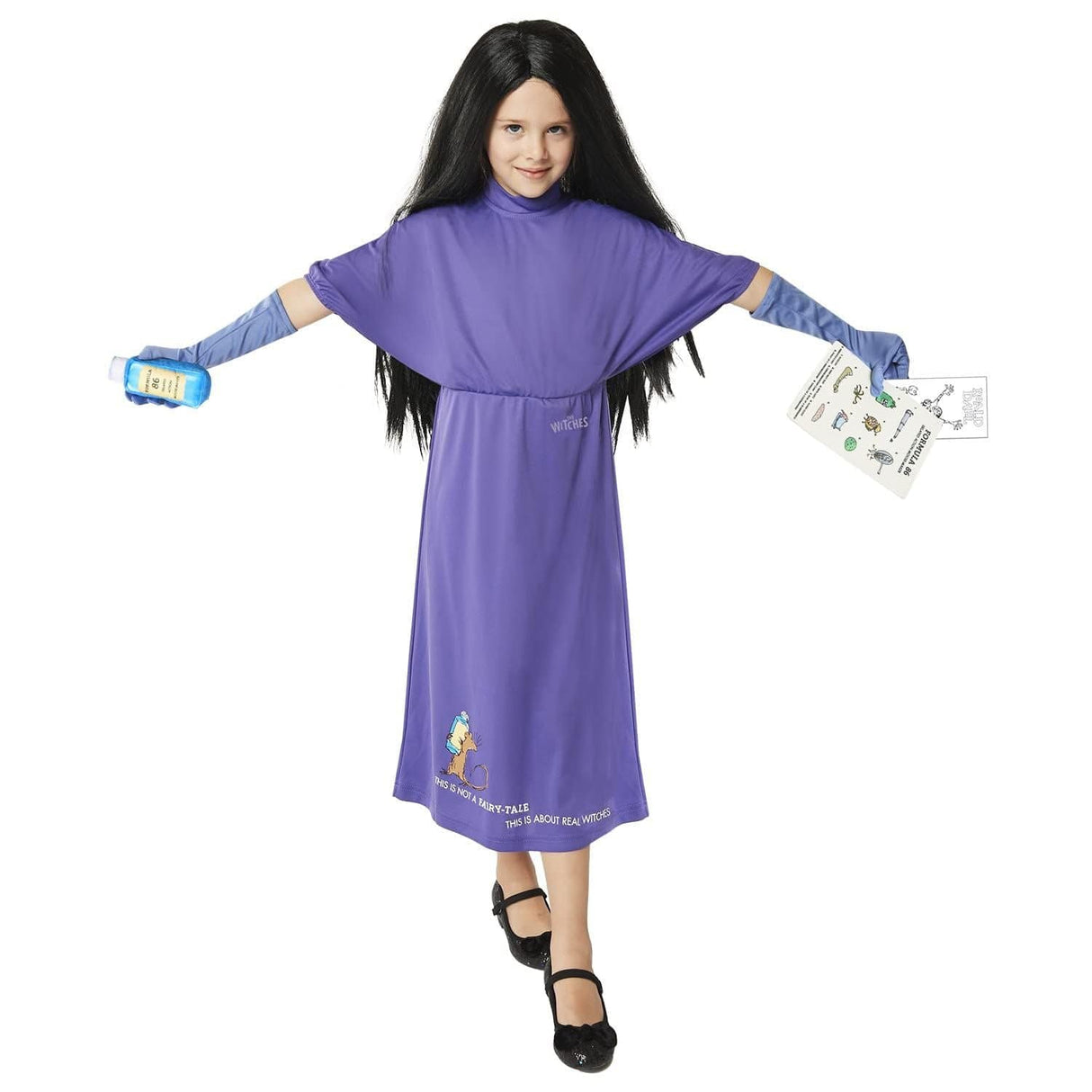 Kids Fancy Dress 9916921 Child Official Roald Dahl Grand High Witch Costume - 10-12 Years