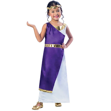 Kids Fancy Dress 9901696 Child Roman Girl Costume - 3-4 Years