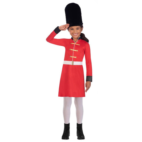 CLICKK Home Store 9909022 Child Royal Queens Guard Costume - 6-8 Years