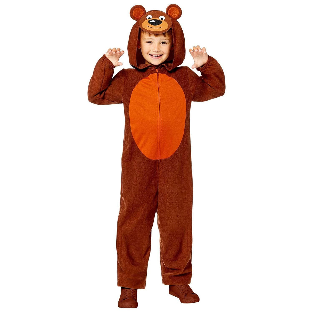 CLICKK Home Store 9908808 Child Teddy Bear Onesie Costume - 6-8 Years