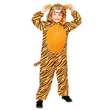 CLICKK Home Store 9908792 Child Tiger Onesie Costume - 6-8 Years