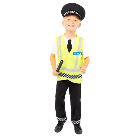 CLICKK Home Store 9907073 Child UK Police Officer Costume - 6-8 Years