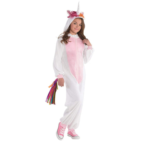 Kids Fancy Dress 9903362 Children's Unicorn Zipster Costume - 8-10 Years