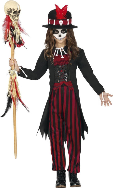 Girls Fancy Dress 77063 Girls Fiestas Guirca Voodoo Witch Doctor Halloween Costume - 5-6 Years