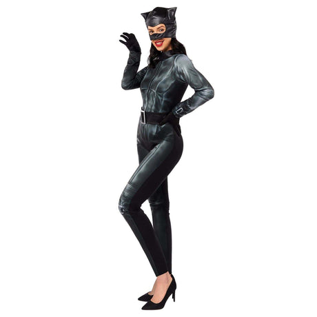 CLICKK Home Store 9913380 Ladies Catwoman Fancy Dress DC Comic Costume - S