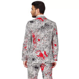 Mens Fancy Dress ADS-OSUI-0037-EU58 Men's  OppoSuits Halloween Suit - Zombiac - Grey - Size 48