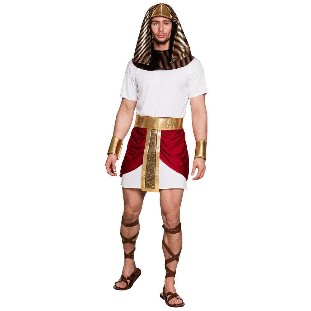 Mens Fancy Dress B83858 Mens Tutankhamun Costume Egyptian Pharaoh - M/L