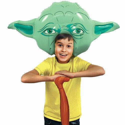 Kids Fancy Dress AIR-HEADZ-YODA Star Wars Inflatable Air Headz Costume