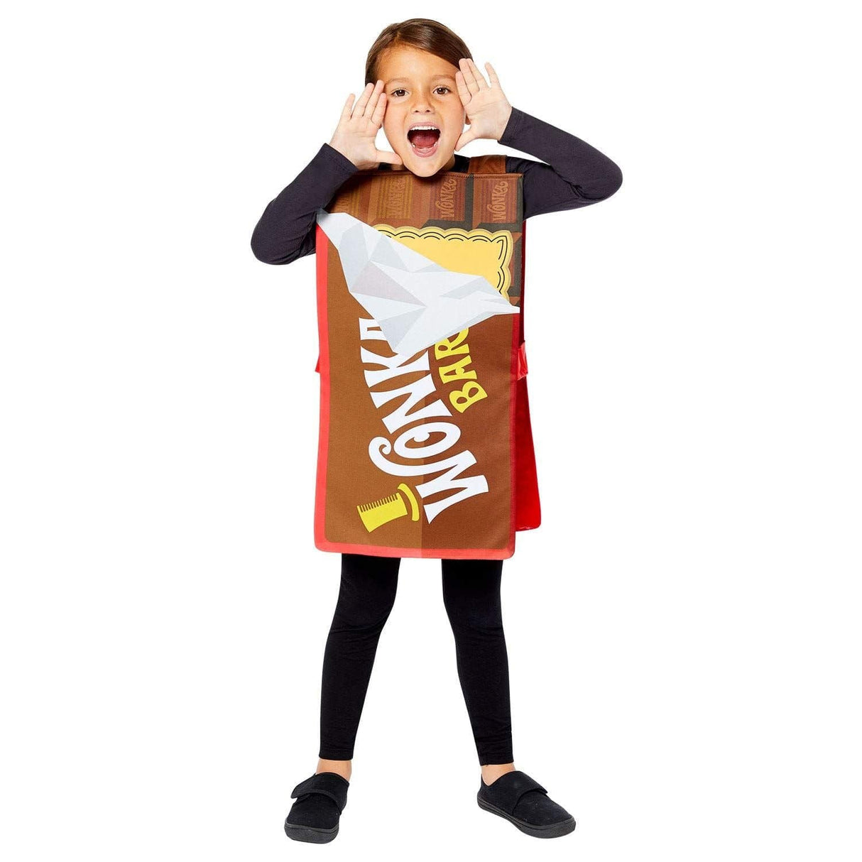 CLICKK Home Store 9909048 Willy Wonka Chocolate Bar Costume - 8-12Yrs