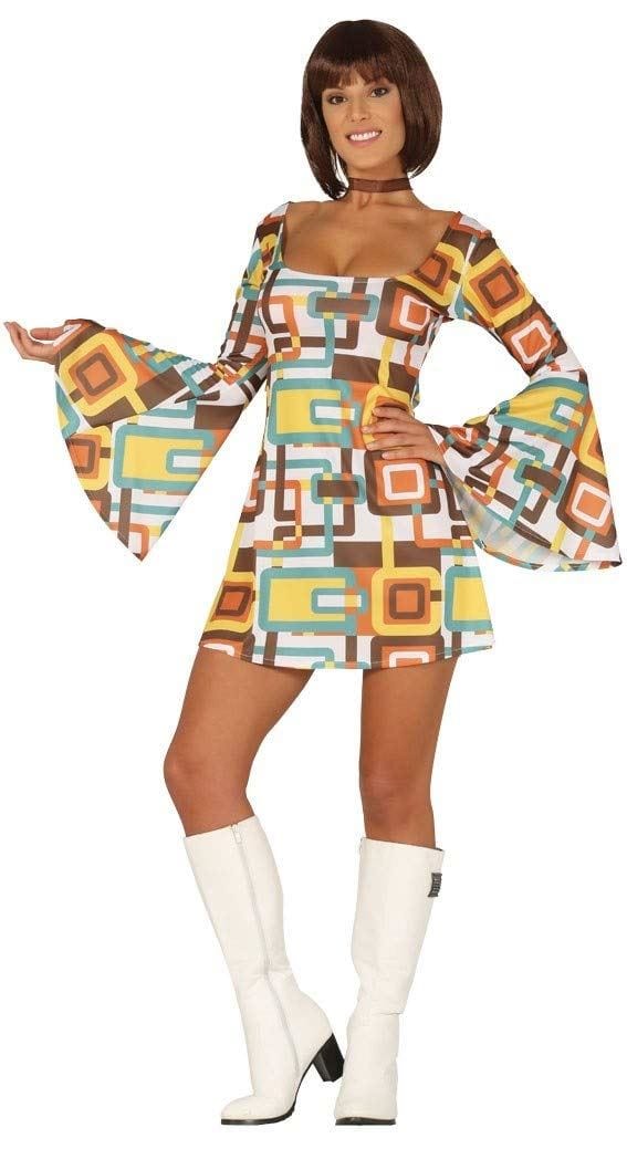 Womens Fancy Dress 88629 Women's 1960s Hippy Fancy Dress Costume - L