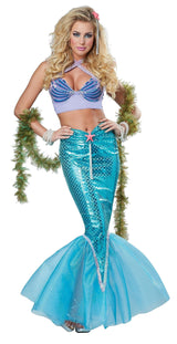 Womens Fancy Dress DELUXE MERMAID SIZE XS Women's eye Candy Deluxe Mermaid Costume - XS