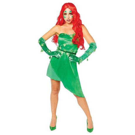 Womens Fancy Dress 9908904 Women's Poison Ivy Fancy Dress Costume - M