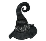 Womens Fancy Dress 13193 Women's Sparkly Black Witch Hat With Bow