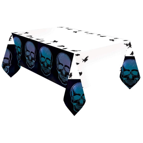 Fancy Dress SKULL PAPER TABLECOVER Boneshine Fever Paper Halloween Tablecover