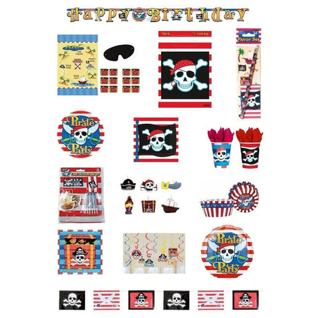 Fancy Dress 701852 Pirate Party Lunch Napkins - Pack of 16