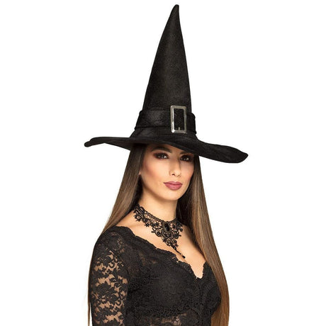 Fancy Dress 00900 Deluxe Kendra Witch Hat with Buckle