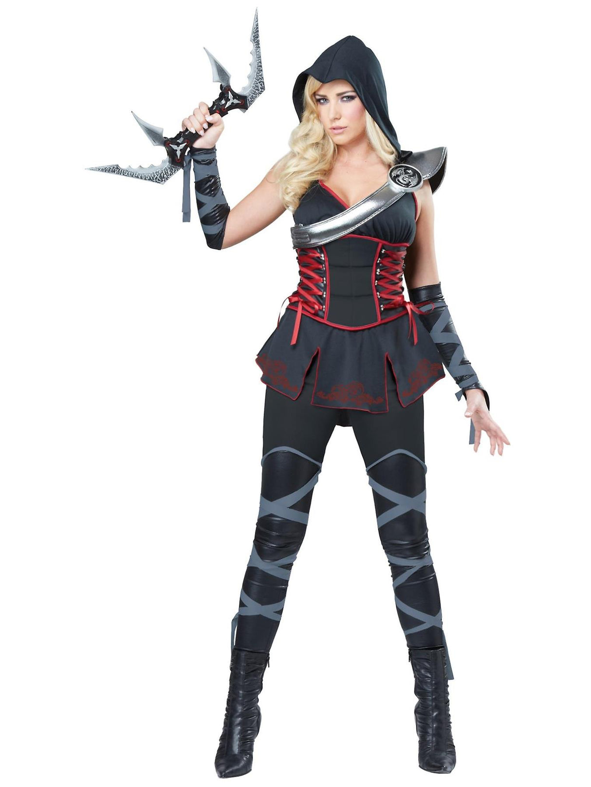 Women's Sexy Ninja Black Assassin Warrior - S