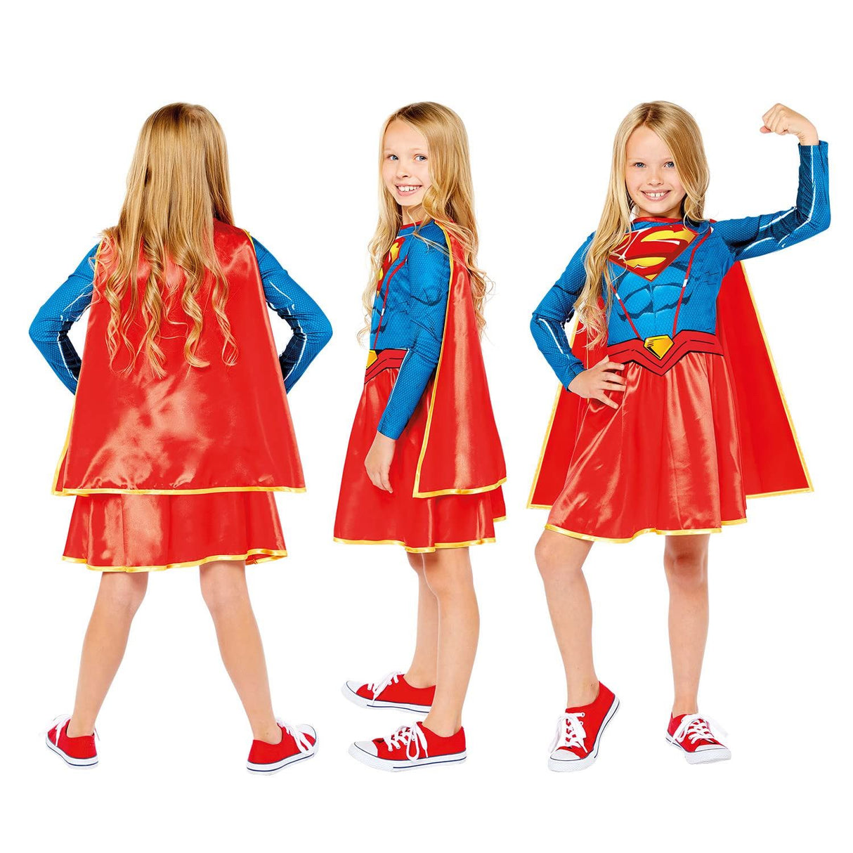 Child Supergirl Sustainable Costume - 8-10 Years