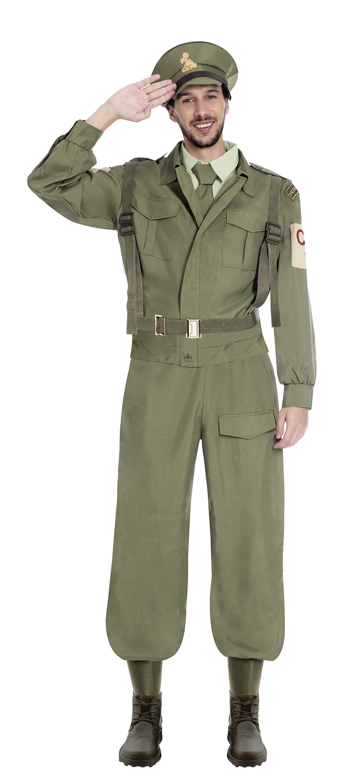 Men's Home Guard Soldier Costume - L