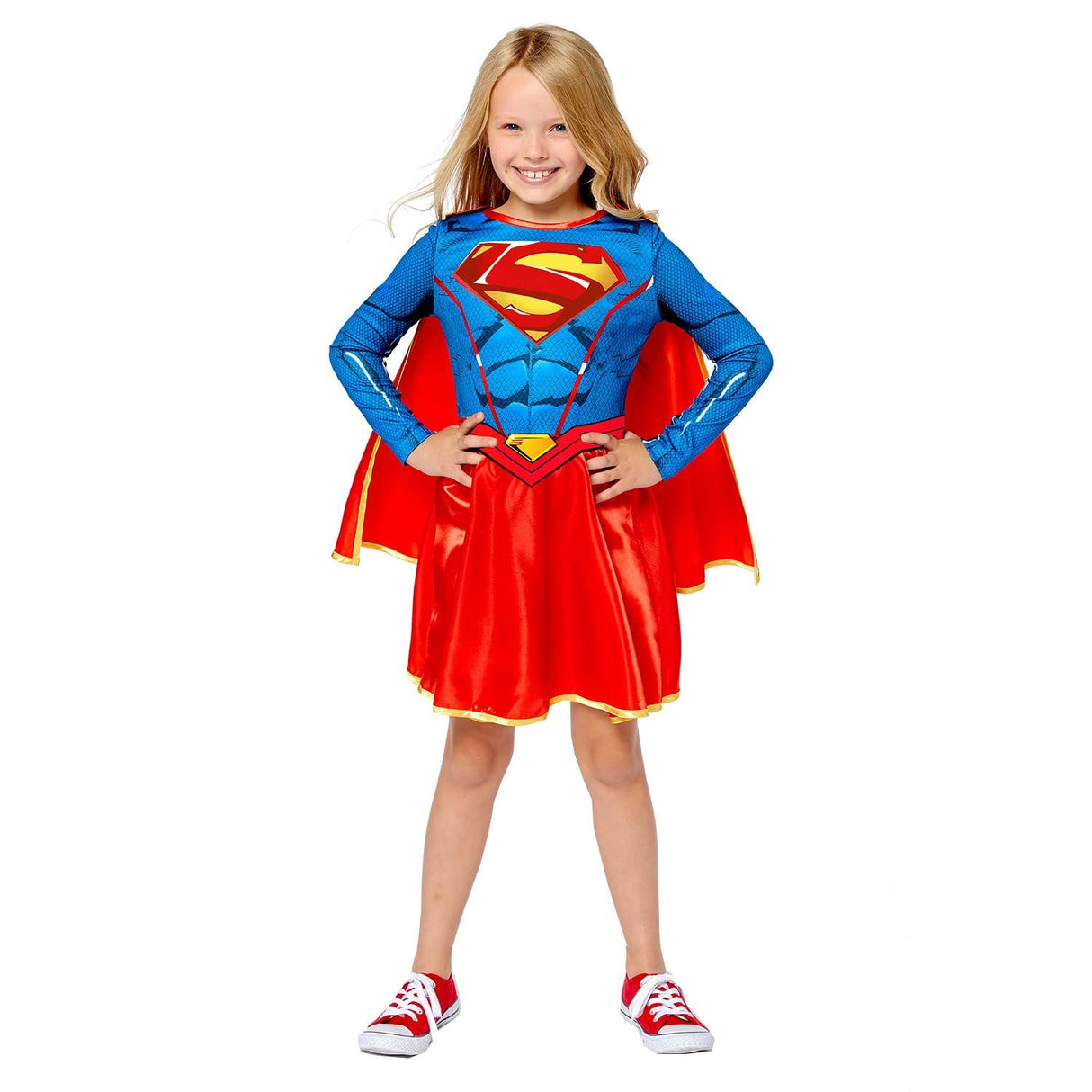 Child Supergirl Sustainable Costume - 8-10 Years