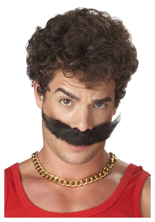 Mens Fancy Dress 70647 Fuggedaboutit Italian Mean Super Mario Moustache