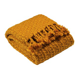 CLICKK Home Store ABC-0088 Furn Jocelyn Acrylic Throw - Mustard