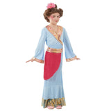 Girls Fancy Dress 4457-200S Girls Blue Oriental Princess Fancy Dress Costume - 4-6 years