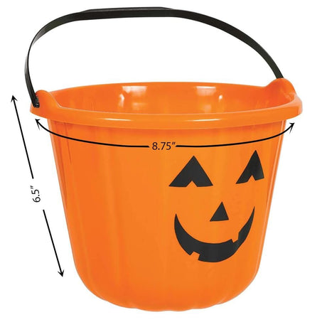 Fancy Dress 260203 Halloween Orange Pumpkin Trick or Treat Bucket