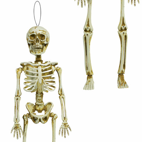 Fancy Dress 670652 Hanging Plastic Skeleton 15 1/2" Halloween Party Wall Decoration