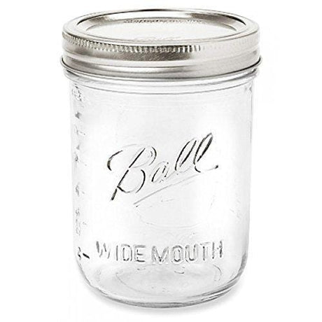 Ball 1440006604 6 Ball Wide Mouth Mason Jars - 473ml