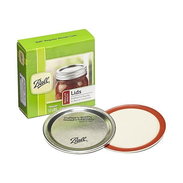 Ball 1440004000 Ball Replacement Regular Mouth Jar Lids - 12 Pack