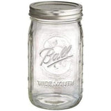 Ball 1440006704 Ball Wide Mouth Mason Jars - 946ml Pack of 4