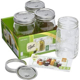 Ball 1440006704 Ball Wide Mouth Mason Jars - 946ml Pack of 4